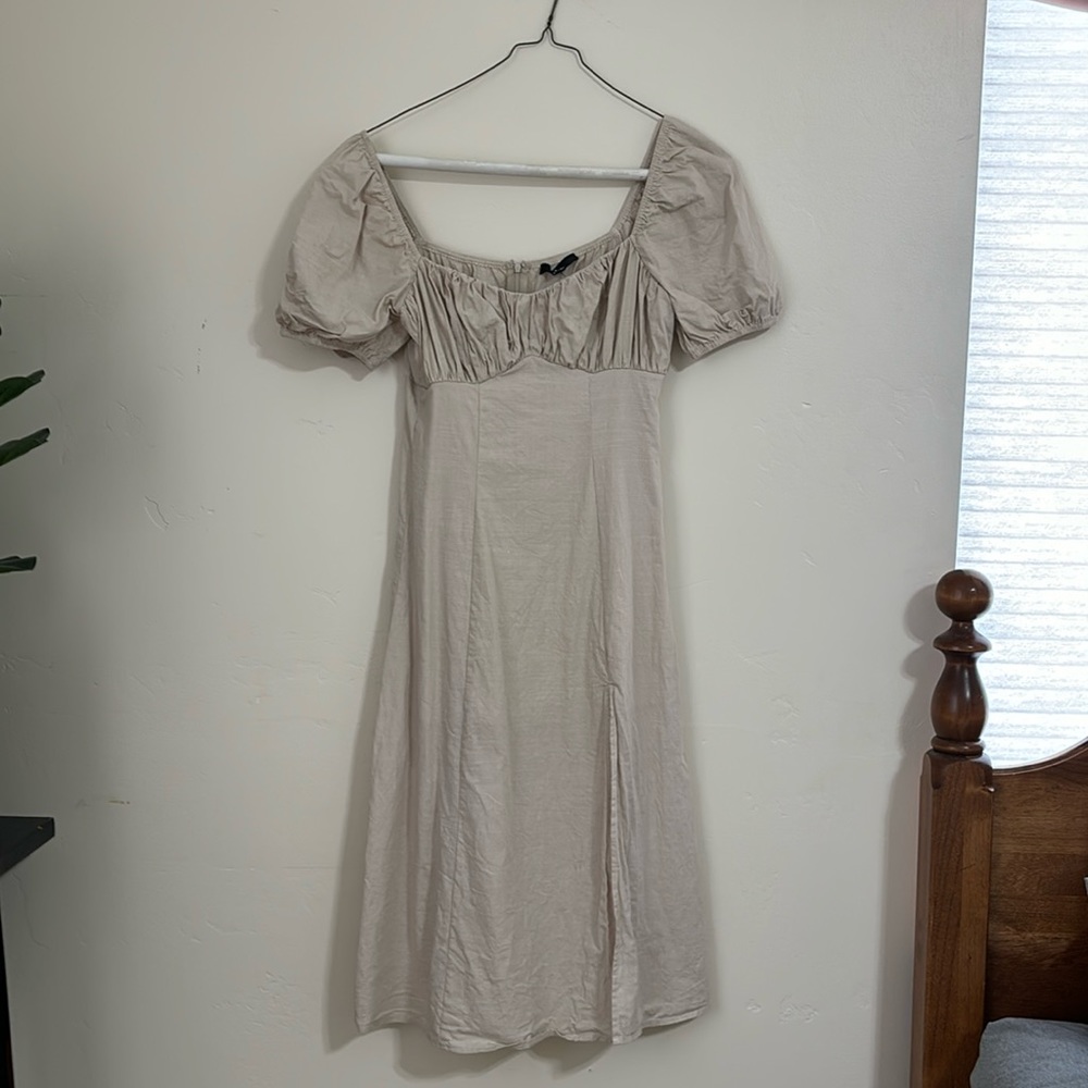 Women’s Lulus cream dress, worn once
